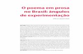 o poema em prosa no Brasil: ângulos de experimentação