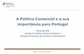 A Política Comercial e a sua importância para Portugal