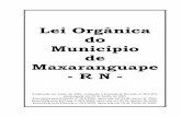Lei Orgânica do Município de Maxaranguape - R N