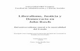 Liberalismo, Justicia y Democracia en John Rawls