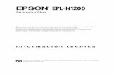 EPL-N1200 Información técnica / Informações Técnica