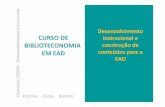 Desenvolvimento CURSO DE instrucional e BIBLIOTECONOMIA ...