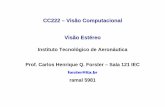 CC222 – Visão Computacional Visão Estéreo