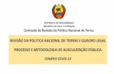 METODOLOGIA DE AUSCULTAÇÃO PÚBLICA CENÁRIO COVID-19