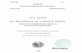 LEY 17567 DE REFORMAS AL CODIGO PENAL - UNLP