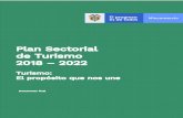 Plan Sectorial de Turismo 2018 – 2022