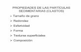 PROPIEDADES DE LAS PARTÍCULAS SEDIMENTARIAS (CLASTOS ...