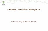 Unidade Curricular: Biologia II