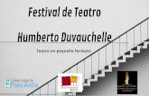 Humberto Duvauchelle Festival de Teatro