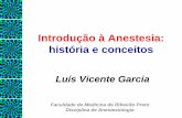 Introdução à Anestesia: história e conceitos