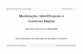 Modelação, Identificação e Controlo Digital
