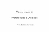 Microeconomia Preferências e Utilidade