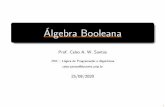 Álgebra Booleana - Unicamp