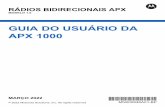 GUIA DO USUÁRIO DA APX 1000