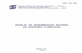 MANEJO DE REGENERACÃO NATURAL DE ESPÉCIES FLORESTAIS
