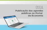 Publicação das agendas públicas no Portal da Economia