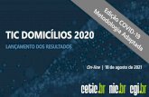 Lançamento TIC Domicílios 2020