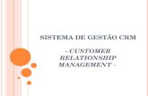 SISTEMA DE GESTƒO CRM - CUSTOMER RELATIONSHIP MANAGEMENT