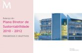 Balanأ§o do: Plano Diretor de Sustentabilidade 2010 - 2012 â€؛ pt â€؛ Institucional â€؛ sustentabilidade