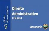 Direito Administrativo - Concurseria Direito Administrativo Direito Administrativo CFO 2018. DOMأچNIO