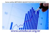 Curso online metodos quantitativos estatisticos
