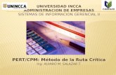 SISTEMAS DE INFORMACION GERENCIAL II - PERT/CPM